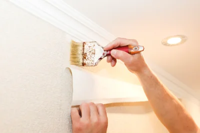 Pose de papier peint à Bibiche — revêtements muraux et toiles de verre